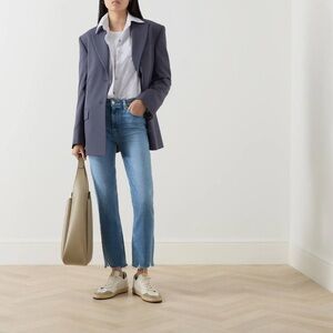 PAIGE Blue Cropped Jeans